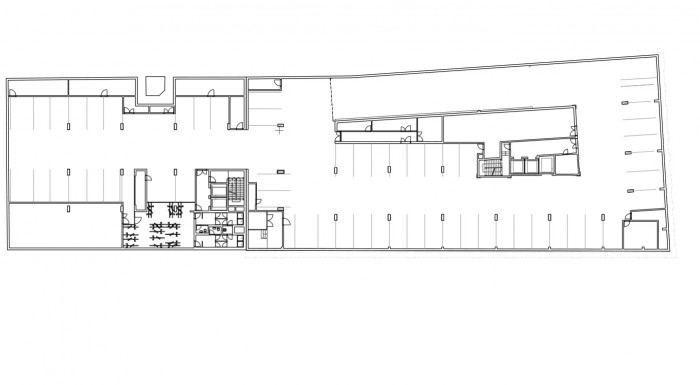 FIVE, půdorys 1PP, QARTA architektura