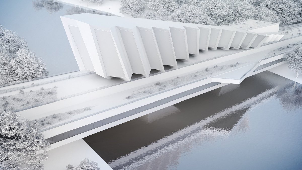 Vize architekta Jaromíra Pizingera o obytném mostě na místě Libeňského mostu v Praze.