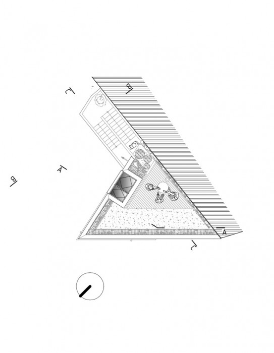 Přestavba rodinného domu Hlubočepy, R.U.A., střecha