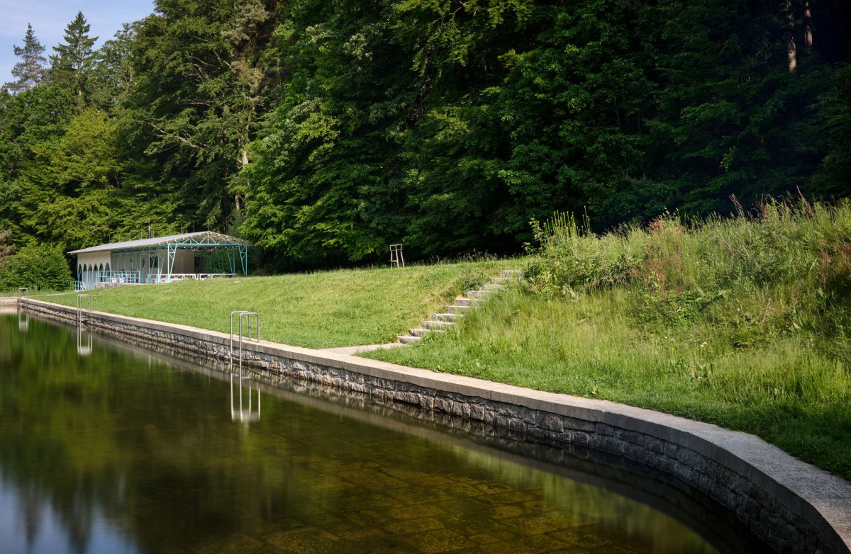 Bazén (Zázemí Lesního koupaliště, Mjölk architekti, Marie Vondráková)