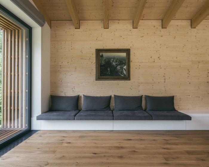 Víkendový dům v Osíku, Obývací pokoj, ObloukARCHITEKT,