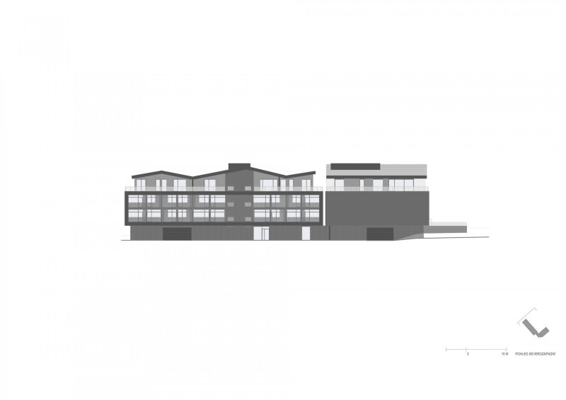 Tee House Beskydy, CMC architects, pohled SZ