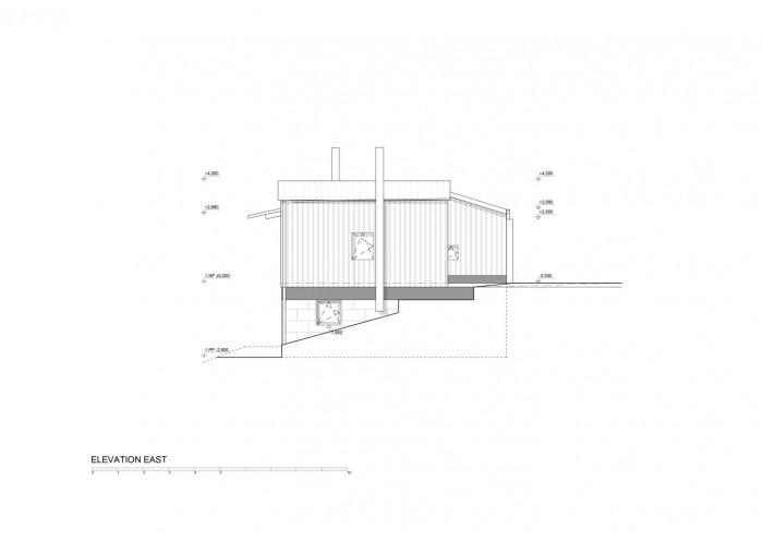 Dům za zdí, východní pohled, Mjölk architekti