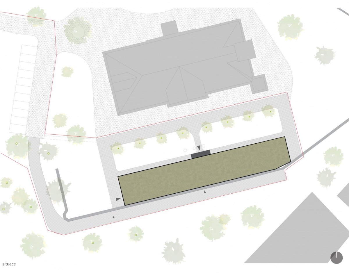 Technologické centrum  SAF Kamenice, ABTSMOLEN, situace