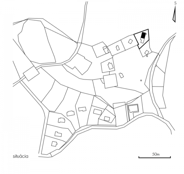 chAta, situace, Atelier y100