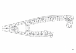 Filip Šefl, Bytový dům Plzeňská, půdorys 2. NP - foto