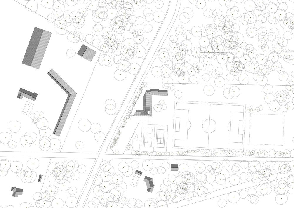 Boidot Robin architectes, plán území, výkres