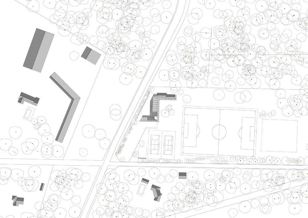 Boidot Robin architectes, plán území, výkres
