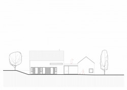 Rodinný dům na Brněnsku, FRIS architekti, pohled západní