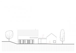 Rodinný dům na Brněnsku, FRIS architekti, pohled západní