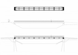 Lávka přes řeku Lubinu v Příboře, Petr Tej, Marek Blank, Jan Mourek, výkresy