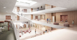 Vítězný návrh na novou budovu školy pro Chýni a Hostivici