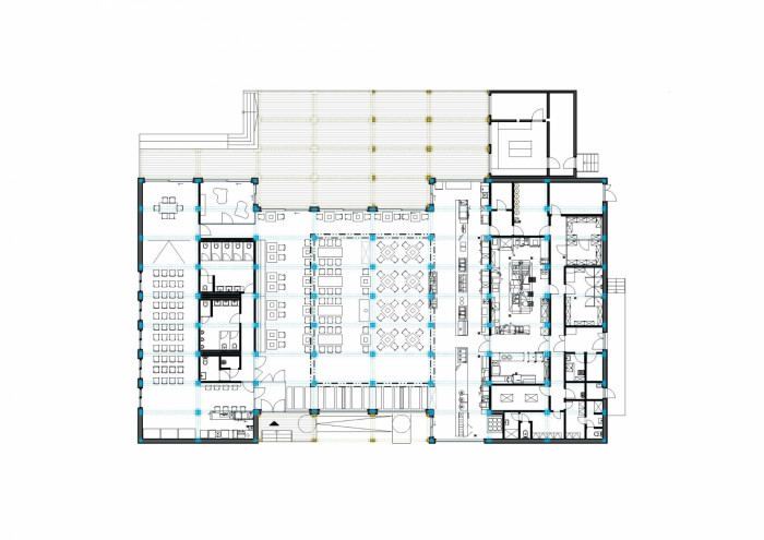 Pinus restaurant, půdorys, Matúš Polák, Martin Rezník, Juraj Makový