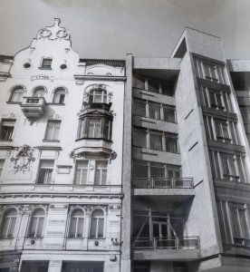 Budova Mezinárodního svazu studentstva v Pařížské ulici.