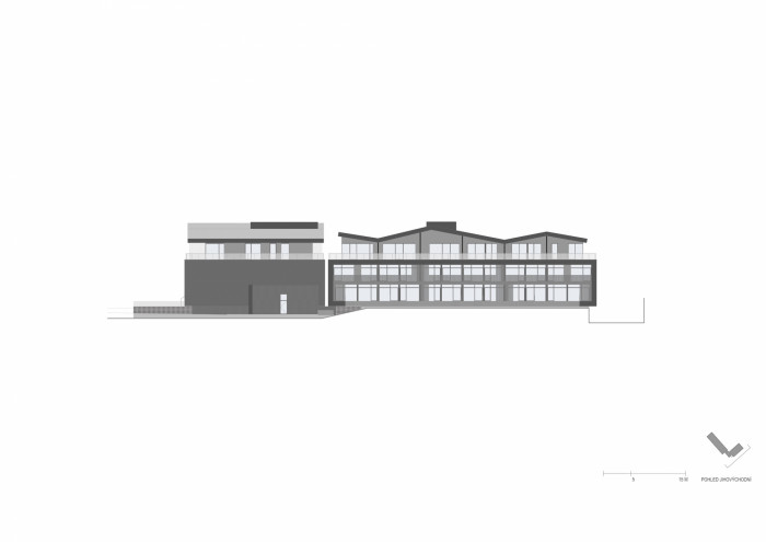 Tee House Beskydy, CMC architects, pohled JV