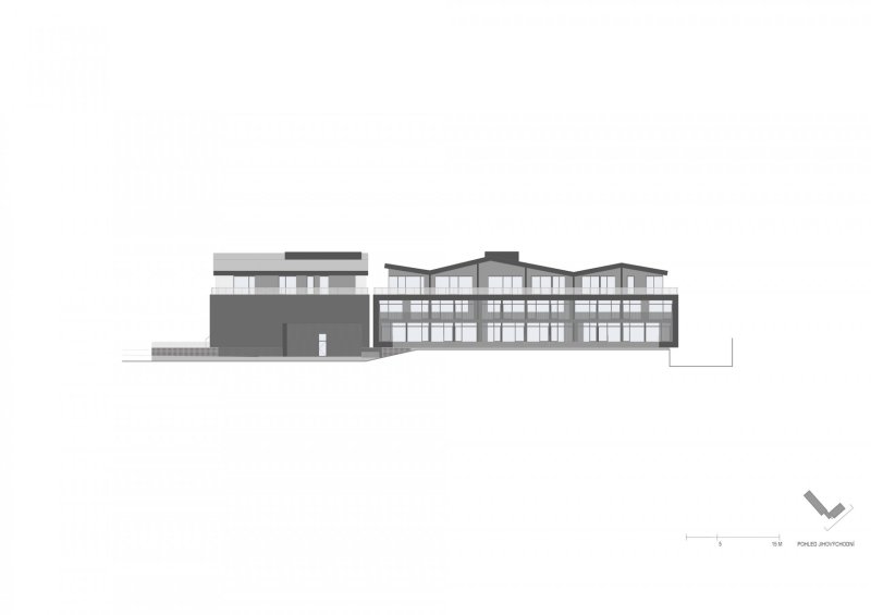 Tee House Beskydy, CMC architects, pohled JV