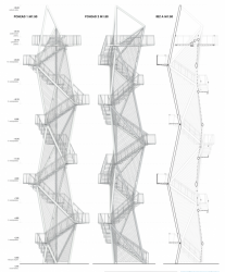 Tomáš Beneš, Vyhliadková věža na Dubni, pohledy a řez // 3. místo – foto