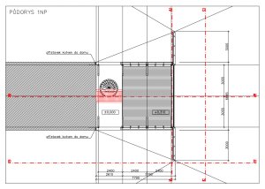 Přístavba v Jižních Čechách, Huť architektury Martin Rajniš, půdorys 1NP