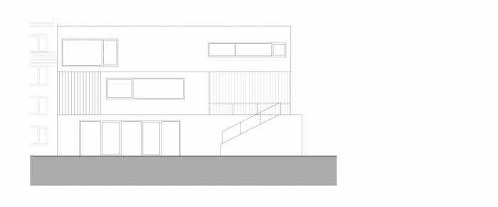 Rodinný dům v Brně-Kohoutovicích, Kuba&Pilař architekti / Tomáš Pilař, Ladislav Kuba, Helena Hovorková, Milena Galátová, Martin Hlava, jižní pohled