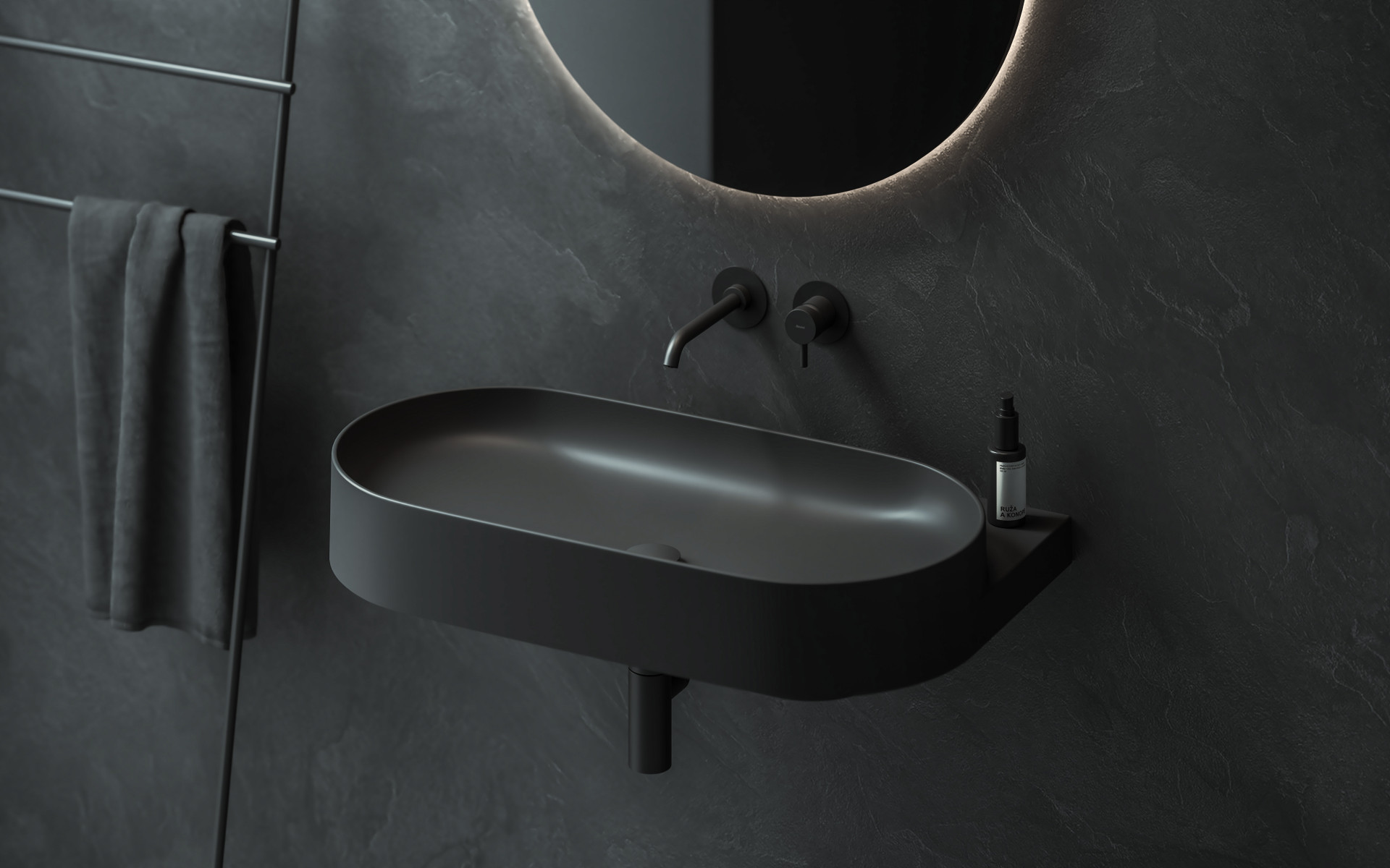 Keramické umyvadlo z kolekce Yard od RAVAKu navržené studiem  Vrtiška & Žák