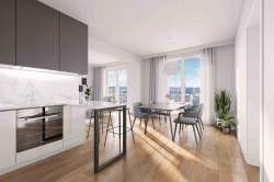 SCHINDLER SEKO ARCHITEKTI navrhli prefabrikovaný bytový dům polyfunkčního charakteru Happi Milánská v Horních Měcholupech