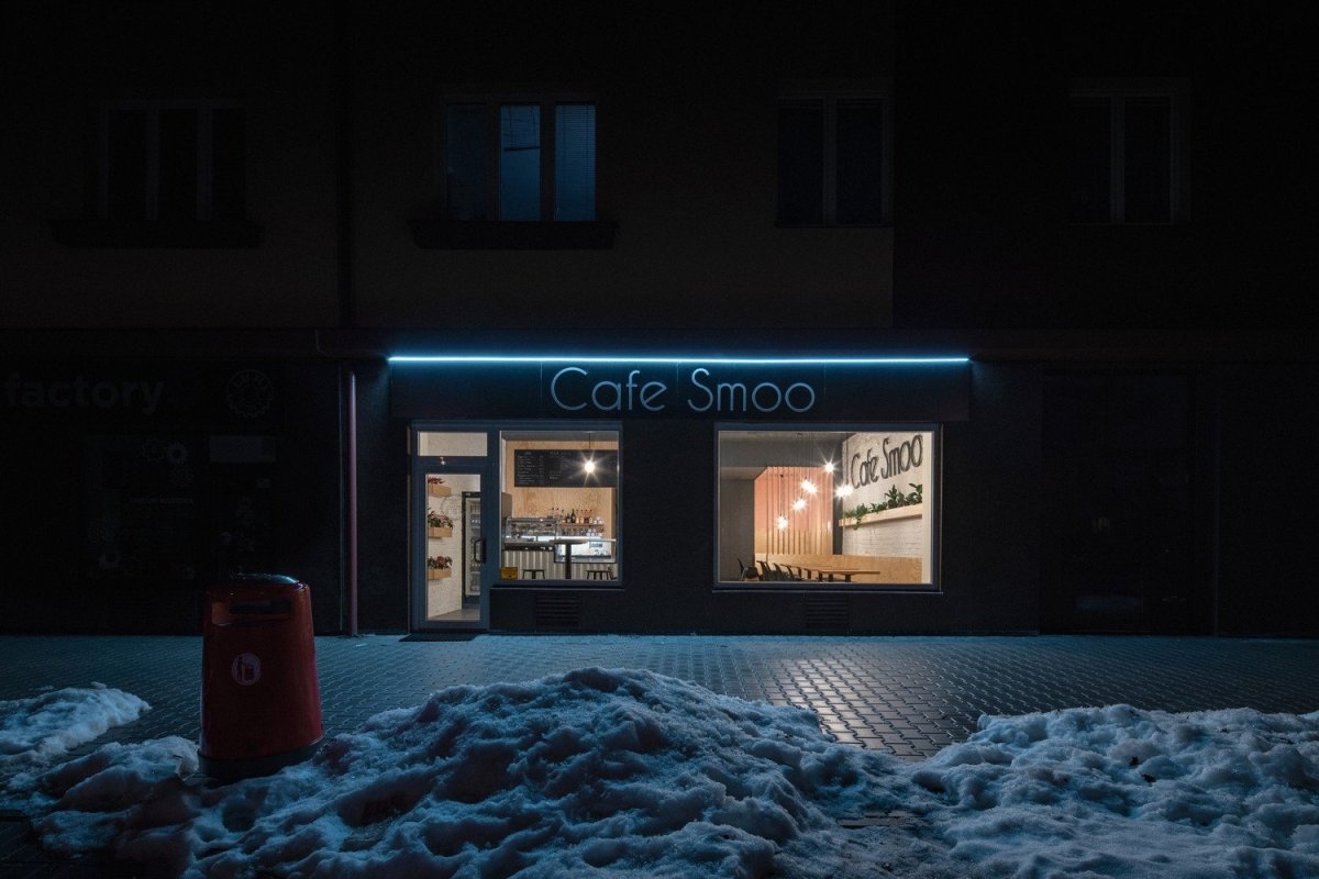 Interiér Cafe Smoo v Příbrami, Michael Karnet