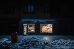 Interiér Cafe Smoo v Příbrami, Michael Karnet