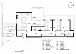 Rodinný dům v Praze, půdorys, OK PLAN ARCHITECTS / Luděk Rýzner