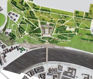 Studie využitelnosti objektu Stalinova pomníku v Praze z roku 2012 od kanceláře SGL projekt.