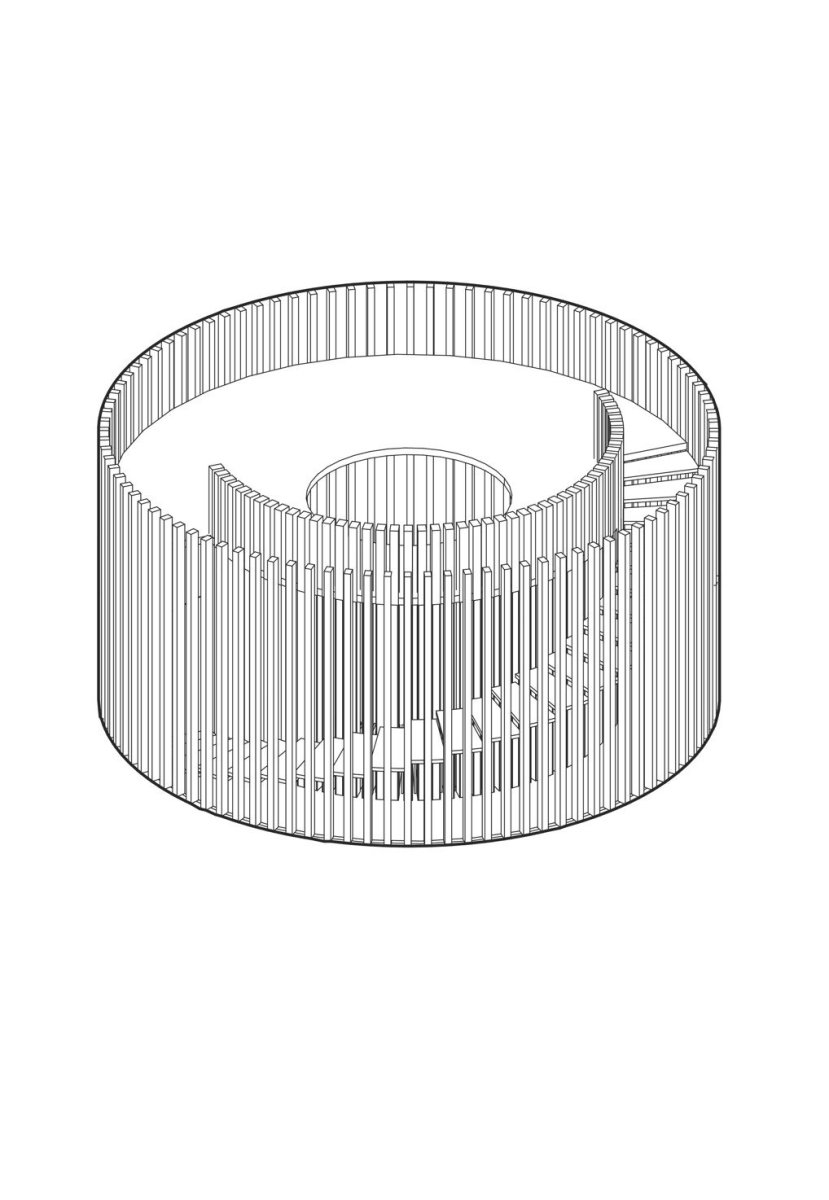 Spirála, axonometrie, Adam Hofman