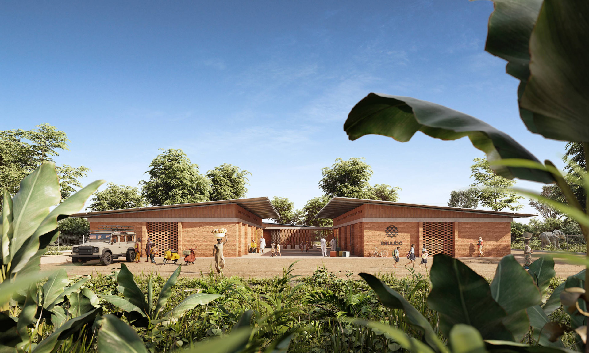 Čeští lékaři a LUNI architekti staví dětskou kliniku, která zajistí péči o nemocné se srpkovitou anémií. (vizualizace)