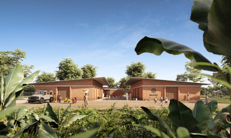 Čeští lékaři a LUNI architekti staví dětskou kliniku, která zajistí péči o nemocné se srpkovitou anémií. (vizualizace)