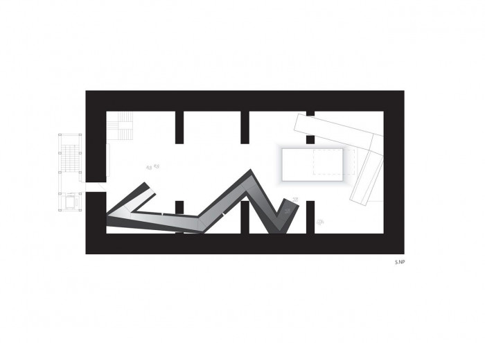 Tomáš Zavoral, JWW_Der Judenweg, Wien / Muzeum života za války, půdorys 5. NP – foto