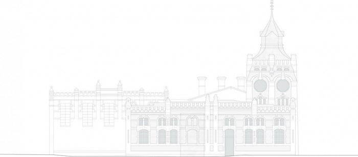 Projekt na obnovu bývalých jatek pro PLATO, půdorys