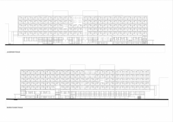 Compass Architekti, Polyfunkčný objekt Miletičova 5, pohledy, původní stav – foto