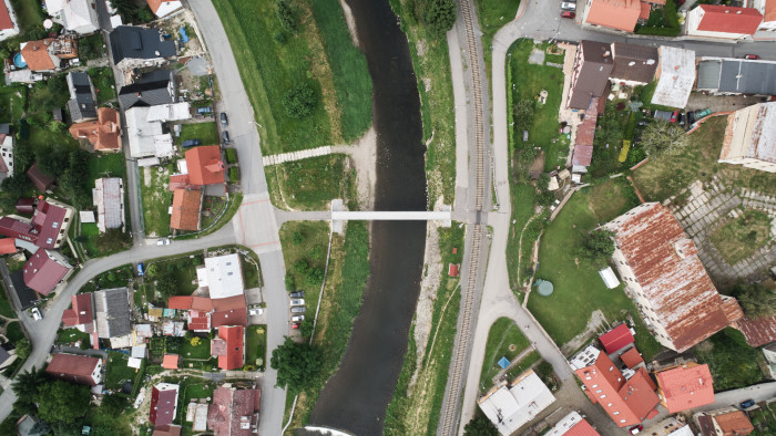 Lávka přes řeku Lubinu v Příboře, Petr Tej, Marek Blank, Jan Mourek