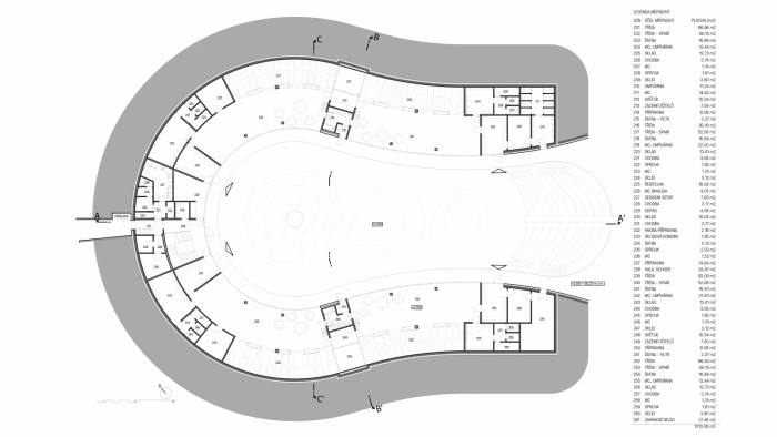 Mateřská škola Uhříněves, Veselý Hajný, půdorys 2 NP