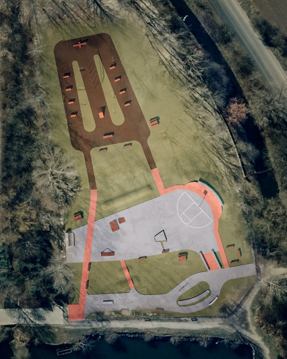 Volnočasový areál v Praze v Čakovicích, U / U Studio, vizualizace