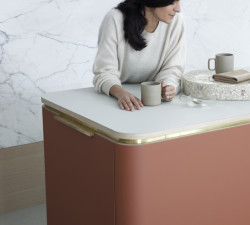 Nábytkové linoleum Forbo Flooring Systems v odstínu 4008 brick cover