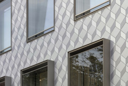 Dům sportu Schuster v Mnichově s fasádou StoSignature Graphic, Ochs Schmidhuber Architekten. Foto: Gerhard Hagen