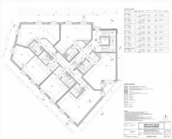 Ing. arch. Milan Hrůza, bytový dům Veleslavínská - půdorys 4.N.P.