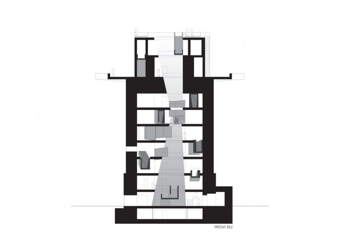 Tomáš Zavoral, JWW_Der Judenweg, Wien / Muzeum života za války, řez příčný – foto