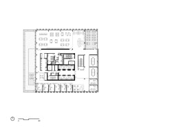 Půdorys 17. NP (Centrum výpočetní a datové vědy Bostonské univerzity, KPMB Architects)