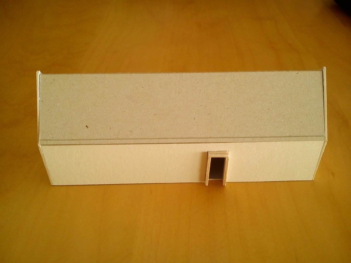 Dřevěný dům Lučatín, Jaro Krobot architekt, model
