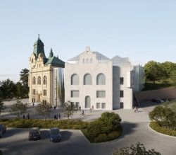 Vizualizace přístavby radnice ve Slezské Ostravě od ateliéru A8000