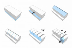 Sociální byty obce Bílovice nad Svitavou, ČTYŘSTĚN architekti / Milan Joja, Karel Kubza, Tomáš Págo, schéma