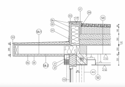 Rodinný dům v Modřanech, detail předsazené střechy