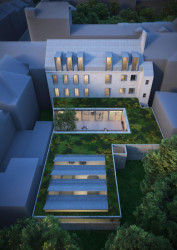 Vizualizace rekonstrukce projektu Klatovská 19. Autorem přestavby a návrhu expozic je architekt Ludvík Grym.