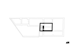 Půdorys 1. PP (Rodinný dům v Kohoutovicích, Ateliér Kopecký)