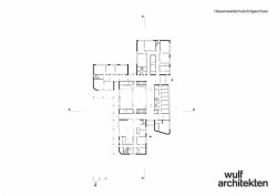 Škola Hessenwald, wulf architekten, půdorys přízemí
